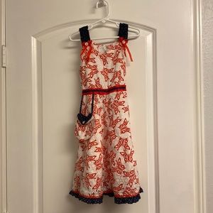 Adorable 🇱🇷 Red White and Blue Girls Dress